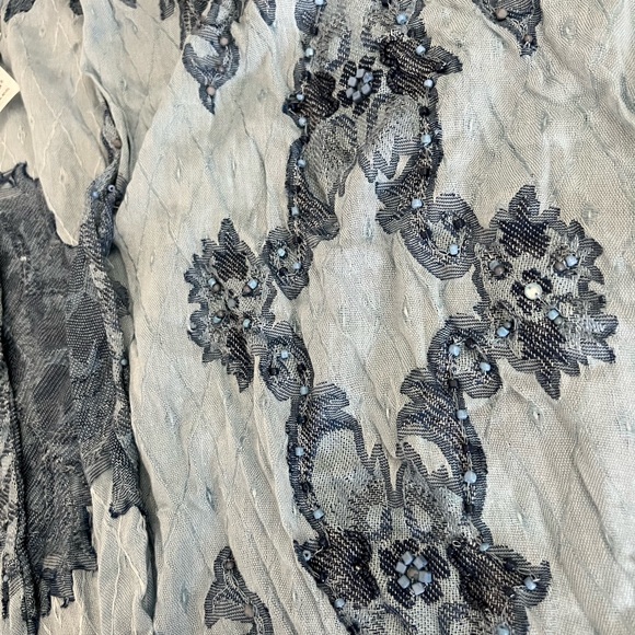 Chicos Beaded Open Front Poncho - Picture 2 of 5